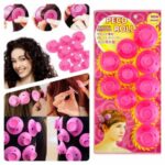 Rubber Magic Hair Care Rollers - 10 Pcs - Pink