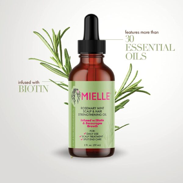 زيت إكليل الجبل من ميلي للعناية بالشعر Mielle Rosemary Mint Scalp & Hair Strengthening Oil