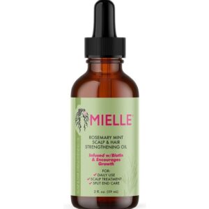 زيت تقوية الشعر وفروة الرأس بإكليل الجبل والنعناع من Mielle 59ml