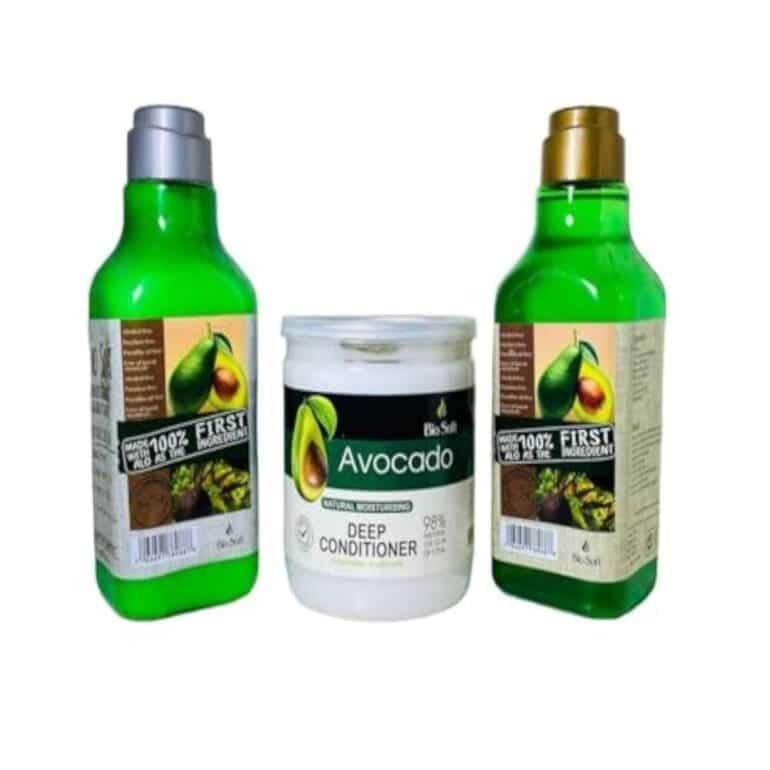 مجموعة بايو سوفت بالافوكادو 490 مل (شامبو + بلسم + حمام كريم) | كيرلي ستورز