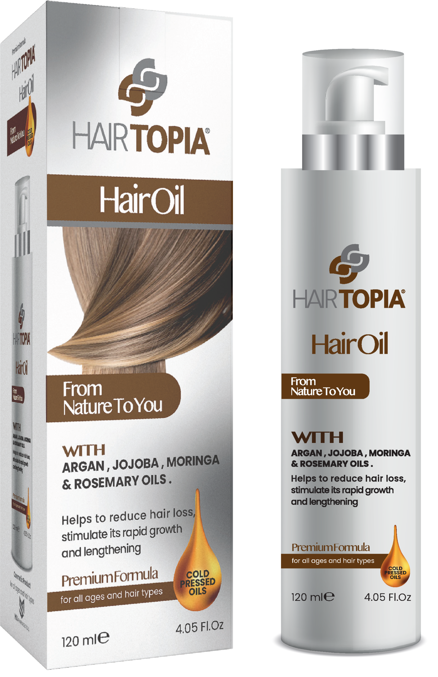 زيت HairTopia تركيبة الزيوت الـ 10 السحرية لإطالة وتقوية الشعر