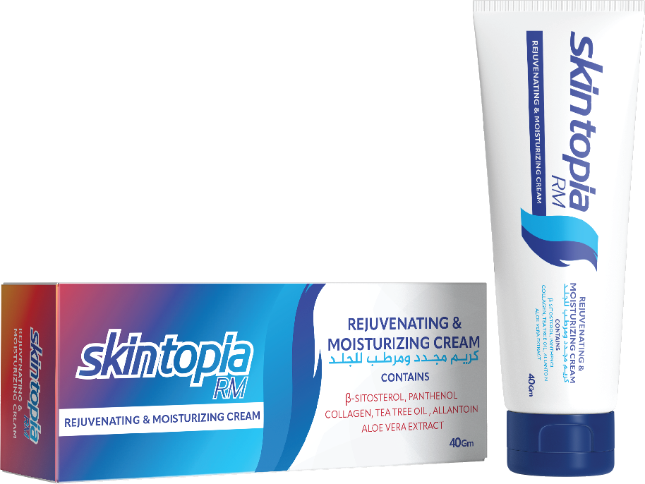 كريم Skintopia RM المجدد والمرطب: تركيبة الكولاجين والبيتا سيتوستيرول لترميم البشرة